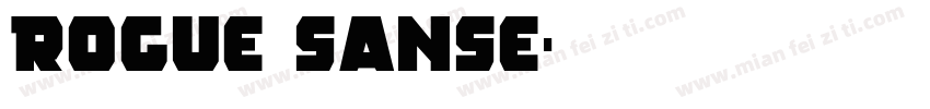 rogue sanse字体转换